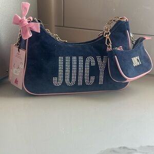 Juicy Couture Blue and Pink Shoulder Bag Set